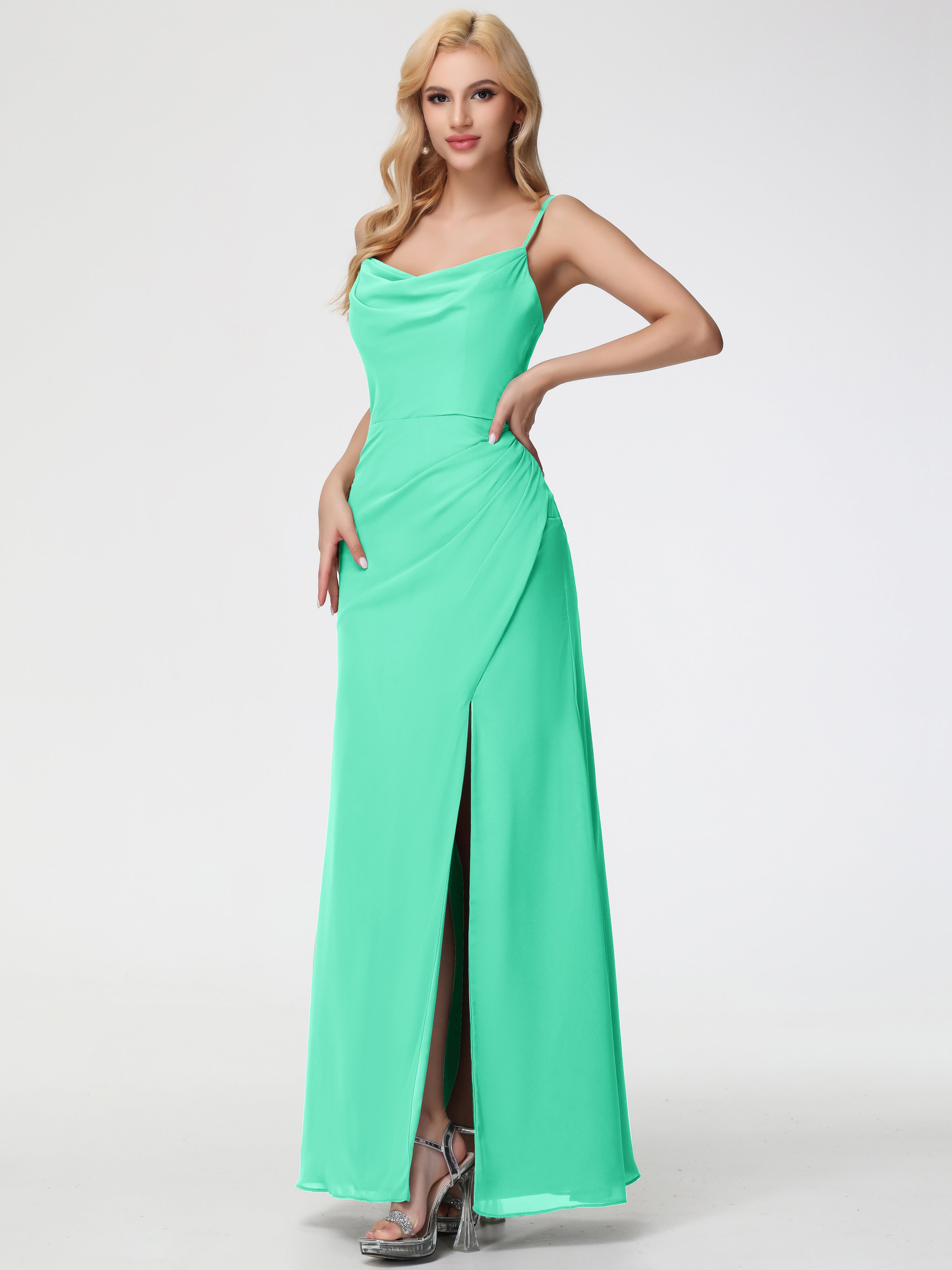 turquoise chiffon bridesmaid dresses MACloth Strapless Sweetheart Long Turquoise Bridesmaid Dress Wedding Party Dress Custom Color / Above Knee / US10