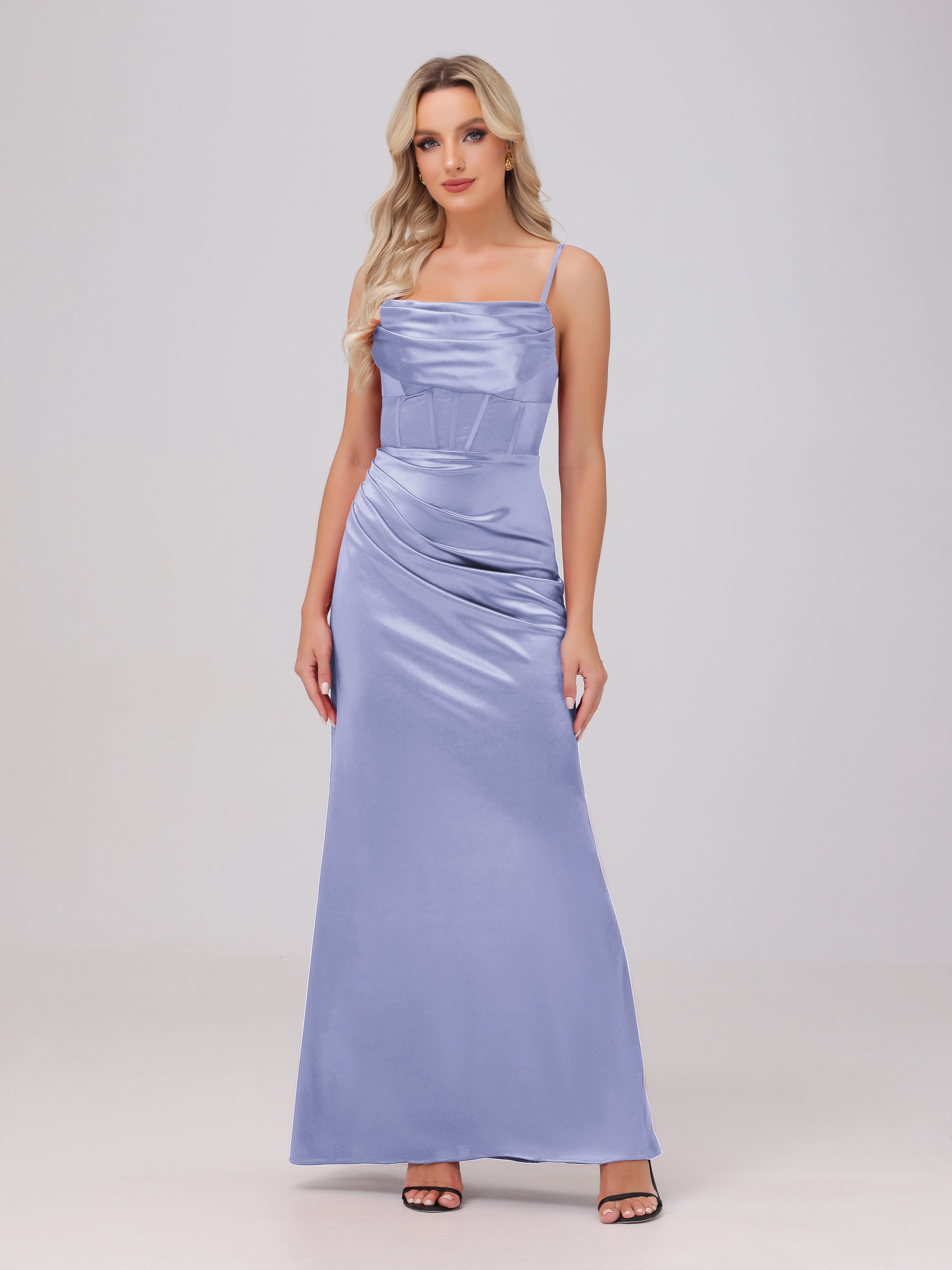 lavender ruched dress Purple Glamorous Disposition Lavender Ruched Maxi Dress | Womens | Medium (Available in 3X, 2X, 1X, XS, S, L, XL) | 100% Polyester