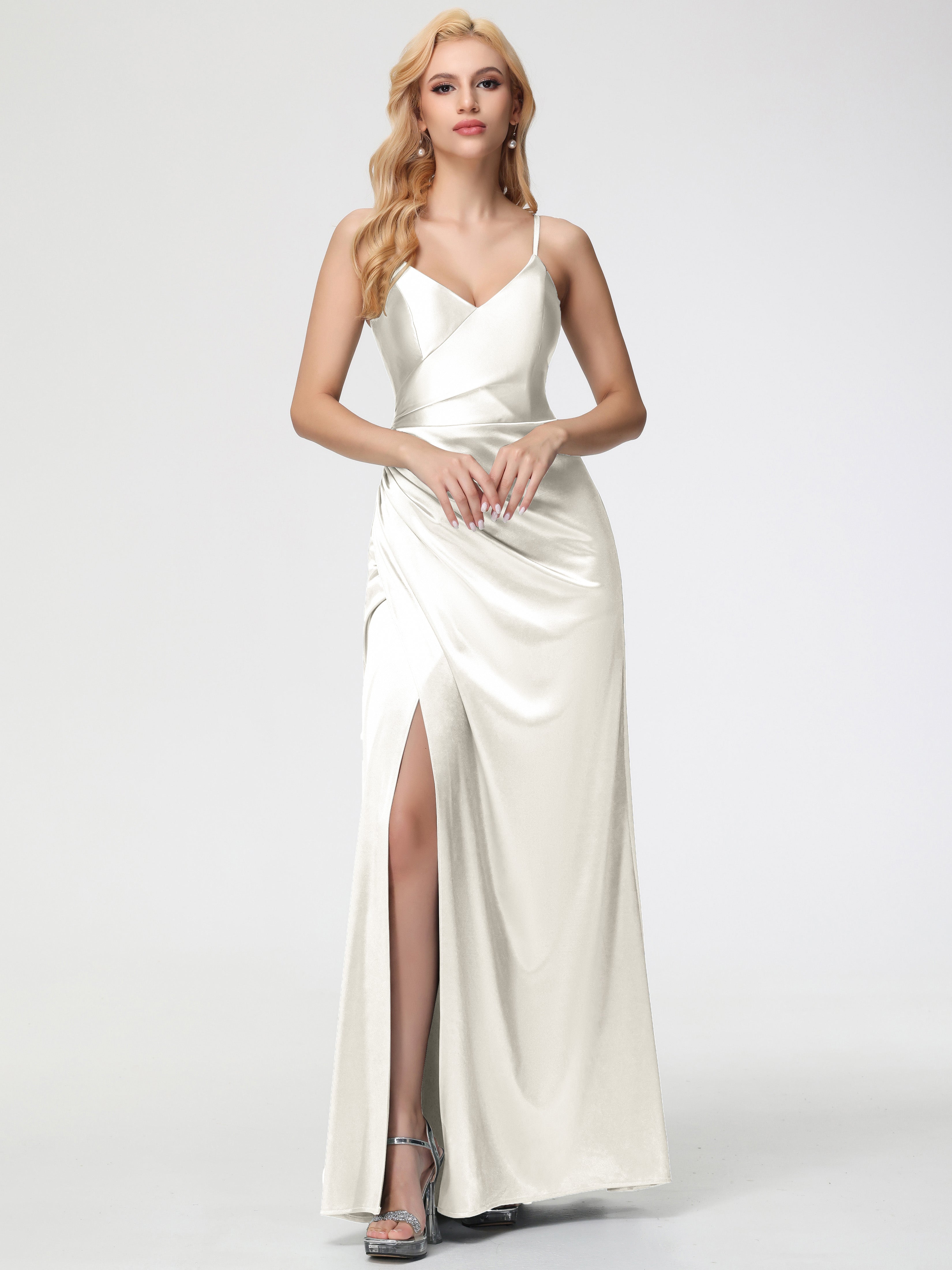 green emerald velvet dress Ivory Formal Dresses Spaghetti Straps V-Neck Floor Length Stretch Sati green emerald velvet dress Ivory Formal Dresses Spaghetti Straps V-Neck Floor Length Stretch Sati