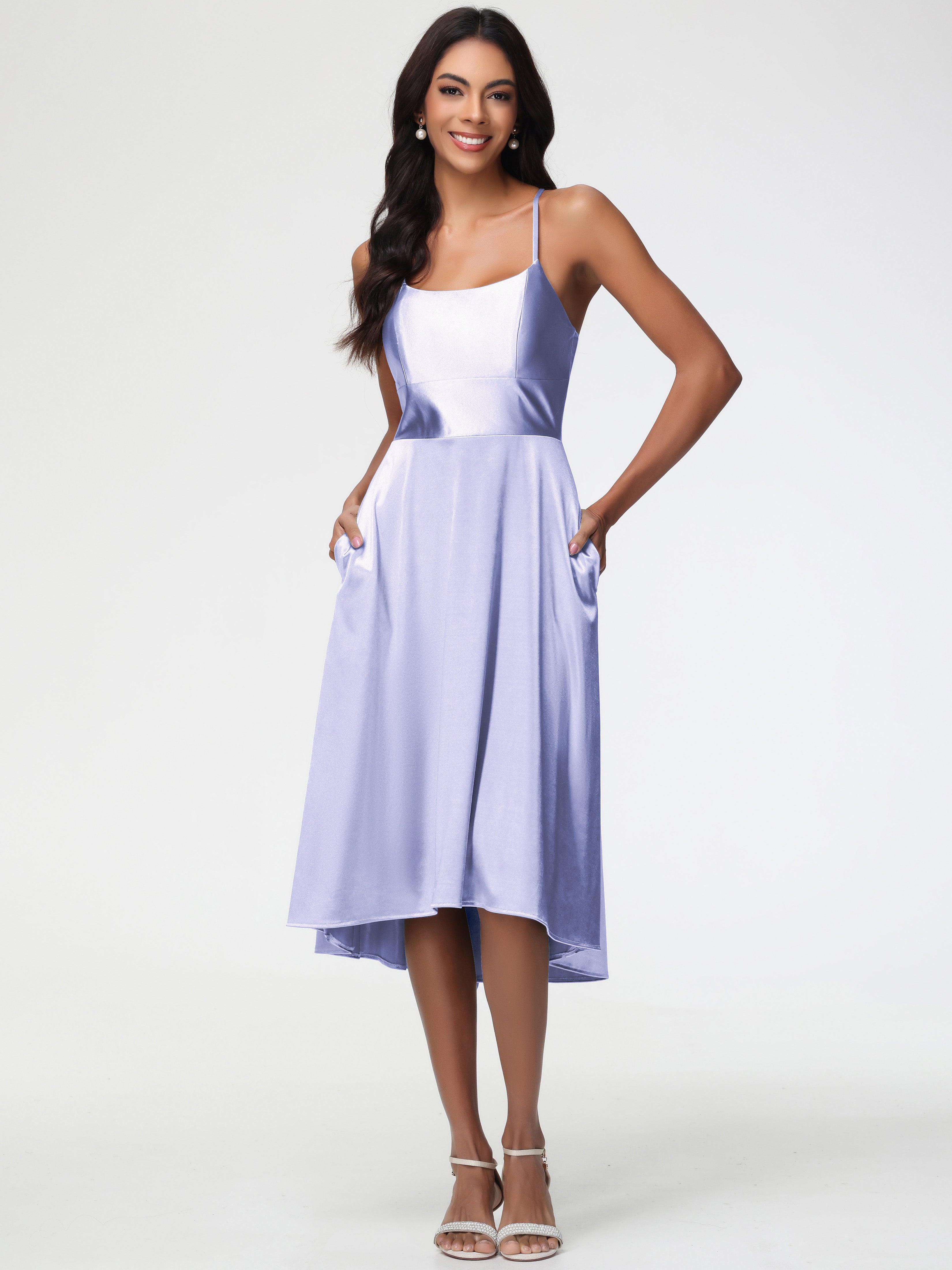 Bridesmaid Dresses Lavender Minimalist A Line Spaghetti Straps Sleevel Bridesmaid Dresses Lavender Minimalist A Line Spaghetti Straps Sleevel