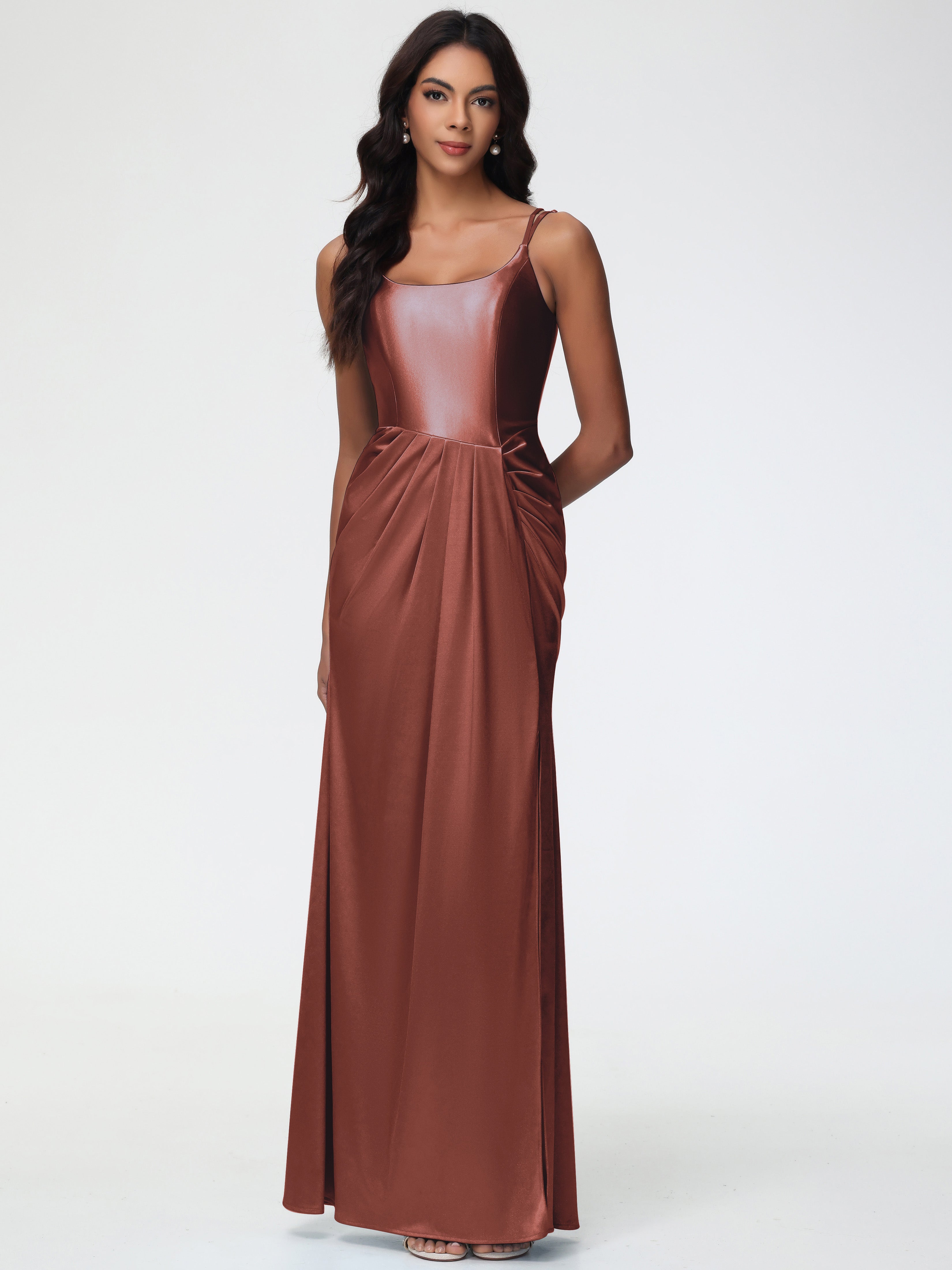 terracotta color formal dress 25 Terracotta Bridesmaid Dresses We're Swooning Over