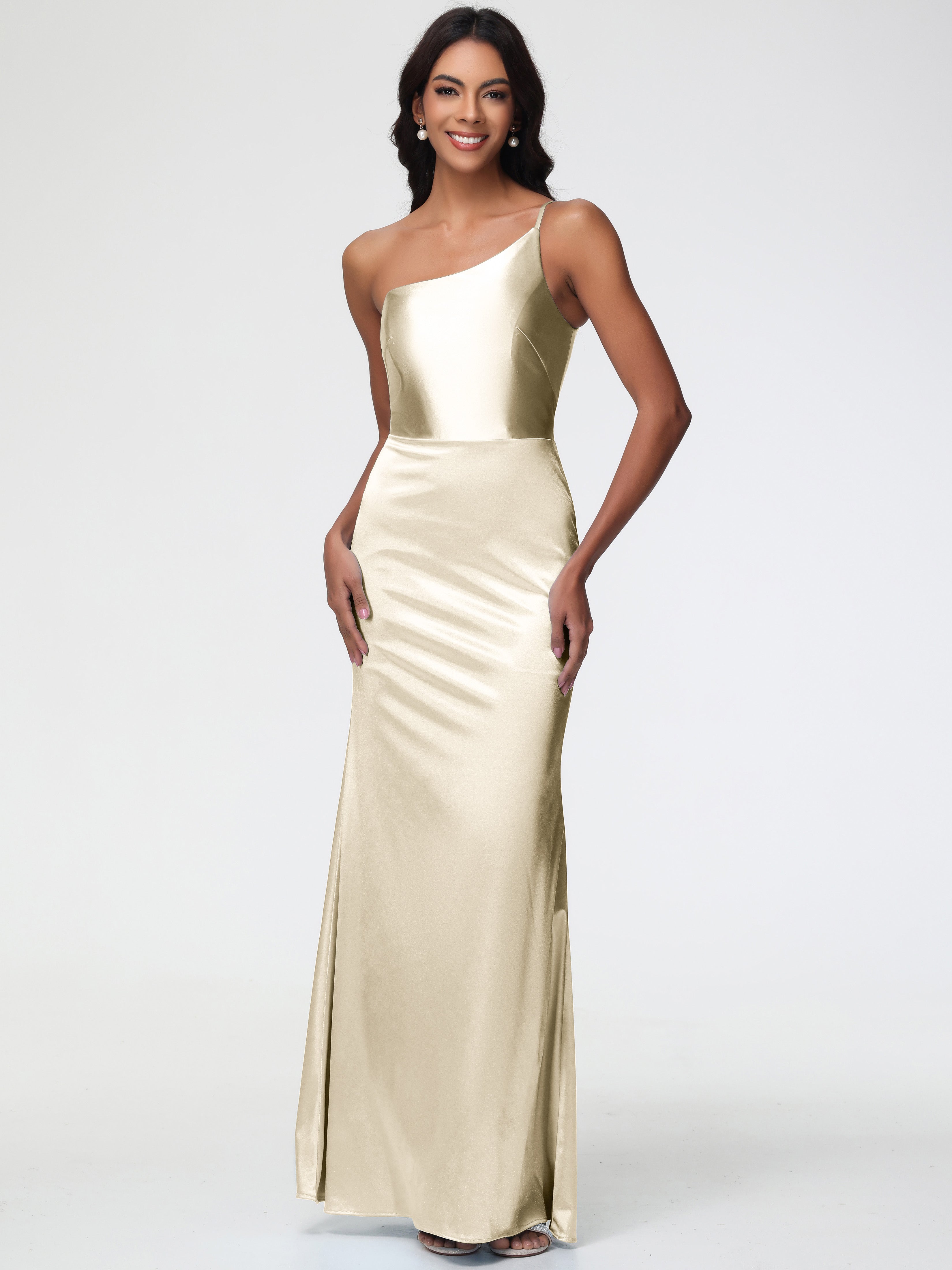 Burgundy Prom Dress One Shoulder Minimalist Sheath/Column Stretch Sati Burgundy Prom Dress One Shoulder Minimalist Sheath/Column Stretch Sati