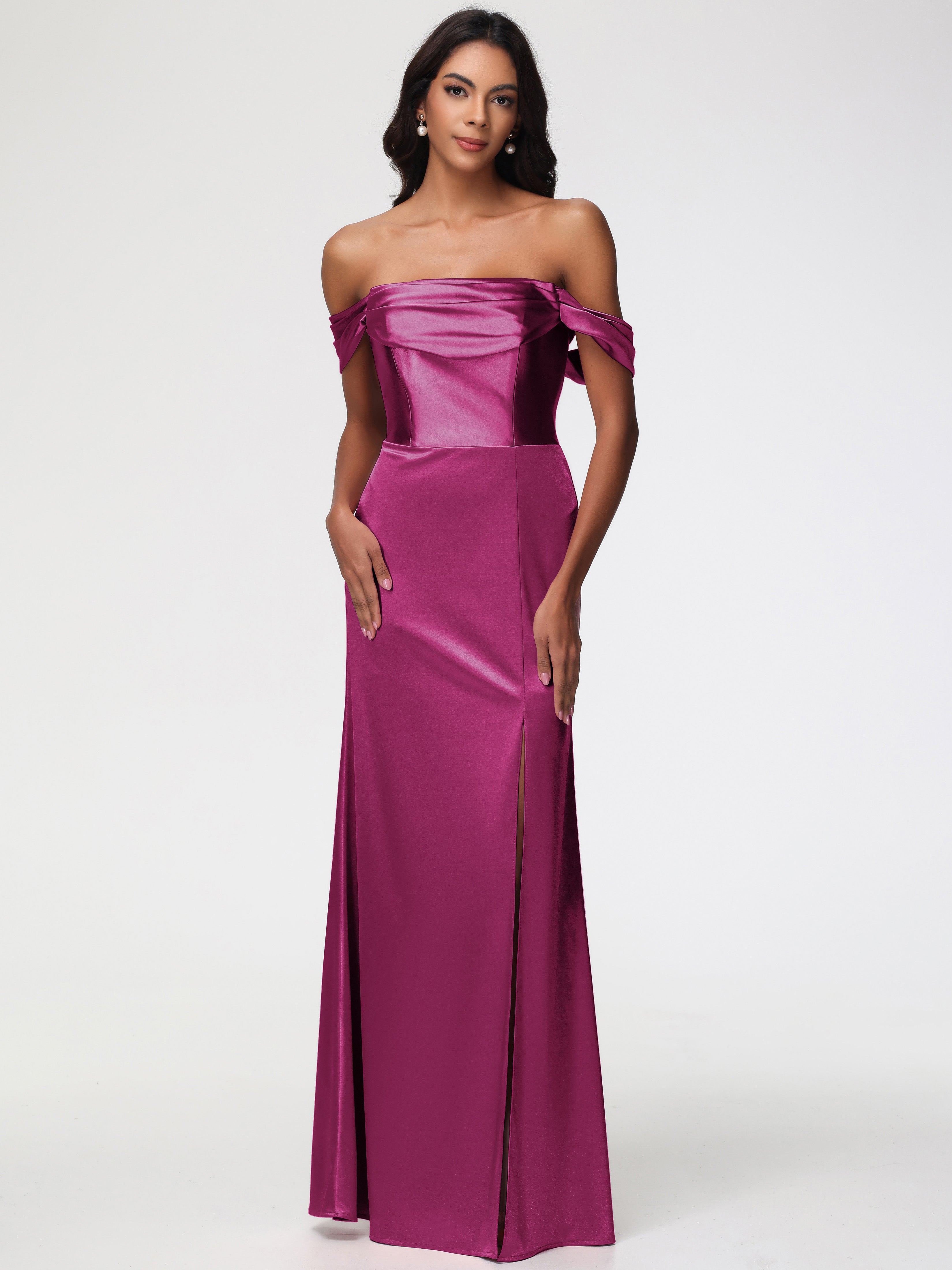 green emerald velvet dress Fuchsia Prom Dresses Sequins Lace Appliques Tiered Spaghetti strap Gra –  Msikoods Official Store main image 1