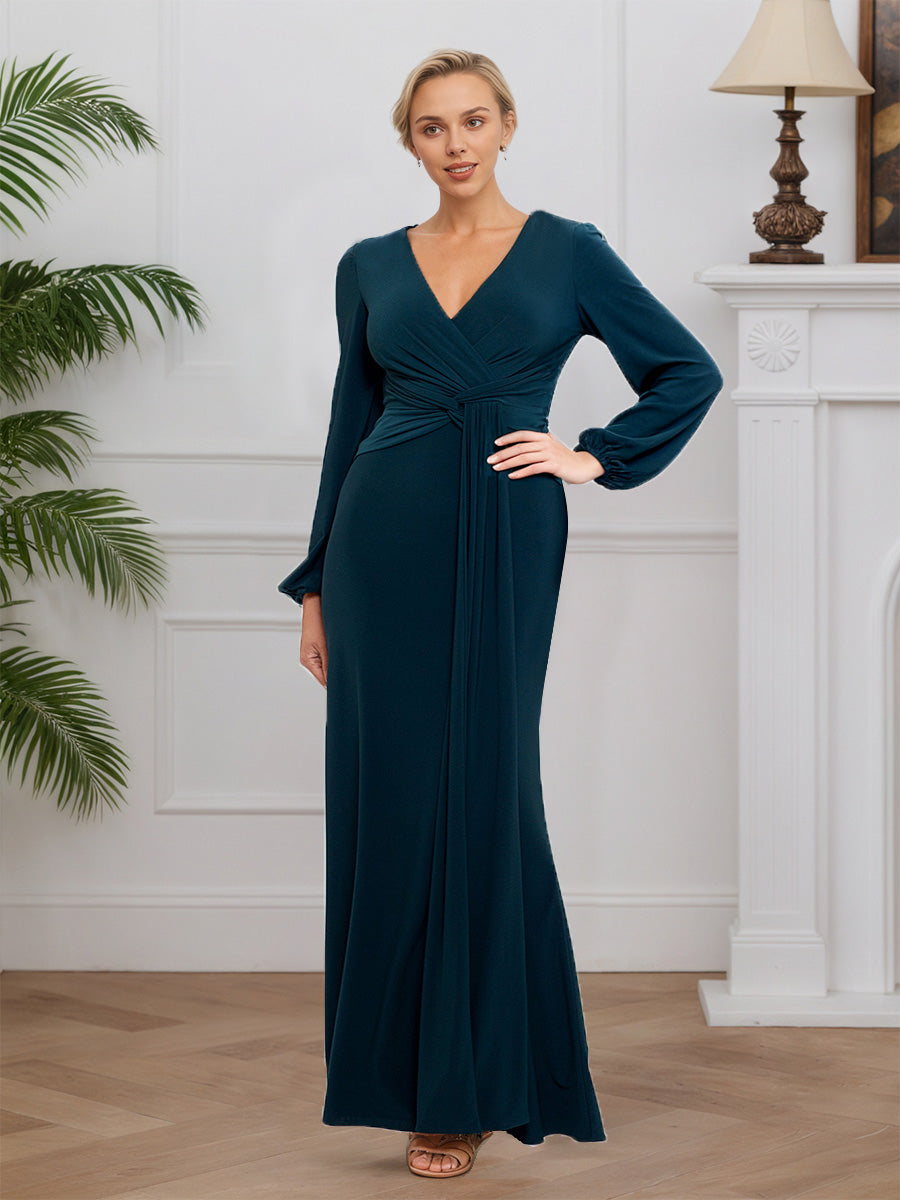 Cicinia Peacock Mother Of The Bride Dress With Sleeves Plus Size  Long Chiffon Lace A-line Ankle Length