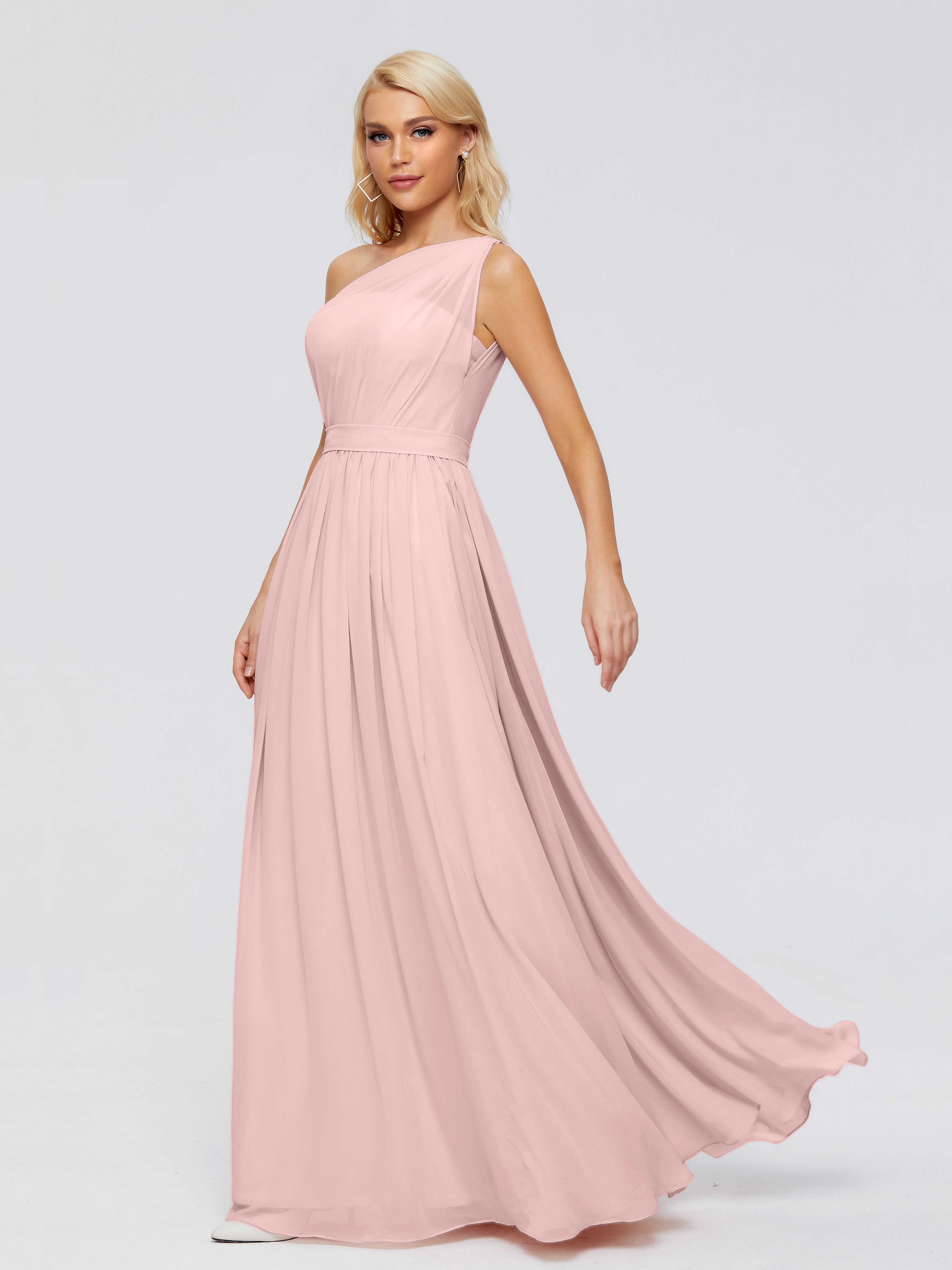 Shop Adorable One Shoulder Chiffon Bridesmaid Dress Now Shop Adorable One Shoulder Chiffon Bridesmaid Dress Now