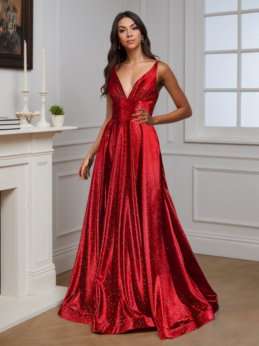 Cicinia Burgundy Prom Dresses Satin V Neck Straps A Line Slit Evening Cicinia Burgundy Prom Dresses Satin V Neck Straps A Line Slit Evening