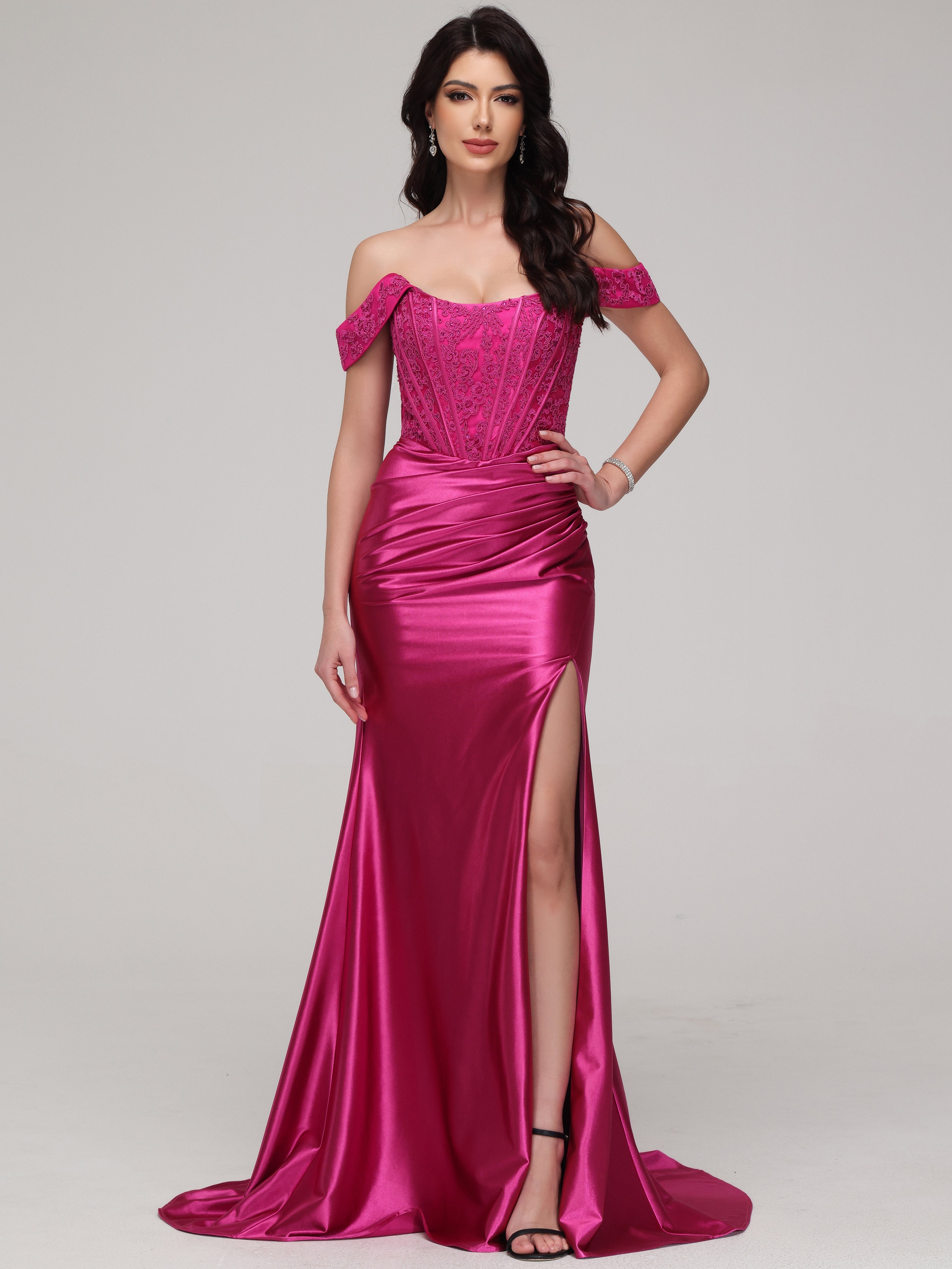 Off the Shoulder Mermaid Bodice Wedding Guest Dresses Off the Shoulder Mermaid Bodice Wedding Guest Dresses