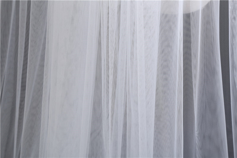 Wedding Veil Two-Tier Tulle Cut Edge Chapel Veils TS91040