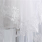 Wedding Veil Two-Tier Tulle Lace Edge Elbow Bridal Veils Appliques TS91025