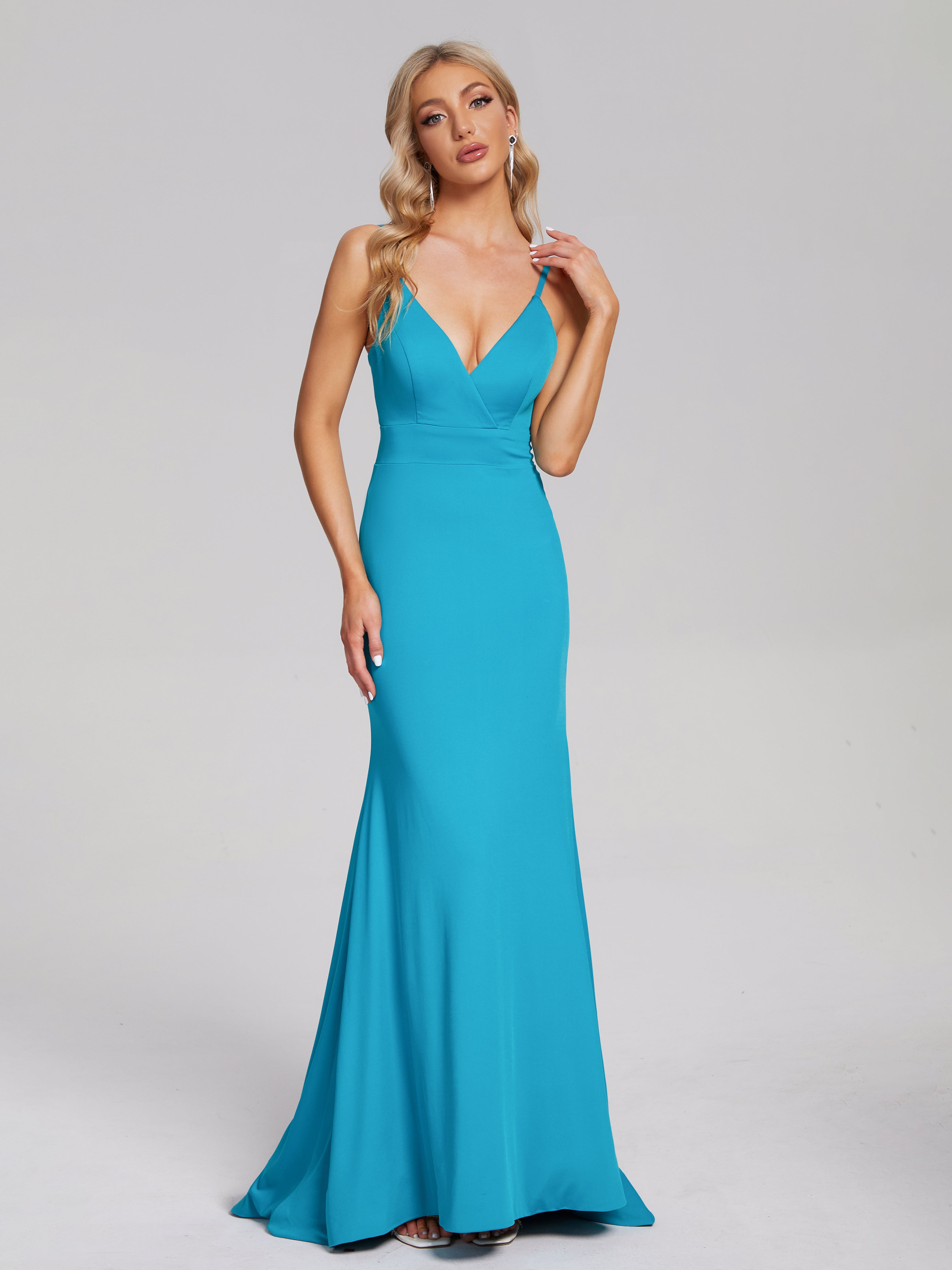 Cicinia Mermaid Backless Spandex Bridesmaid Dress Cicinia Mermaid Backless Spandex Bridesmaid Dress