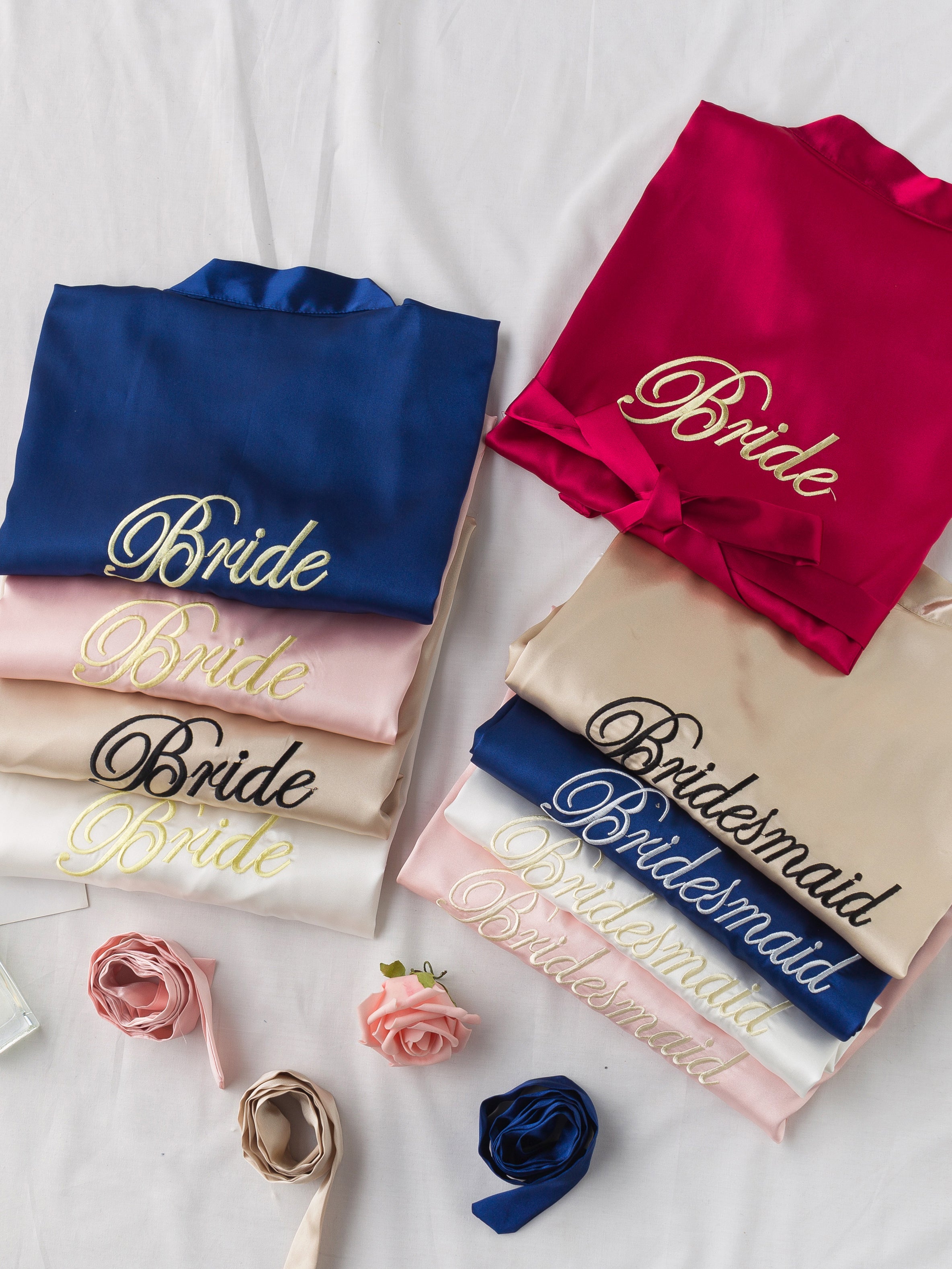 Ready Satin Robe For Bridesmaid