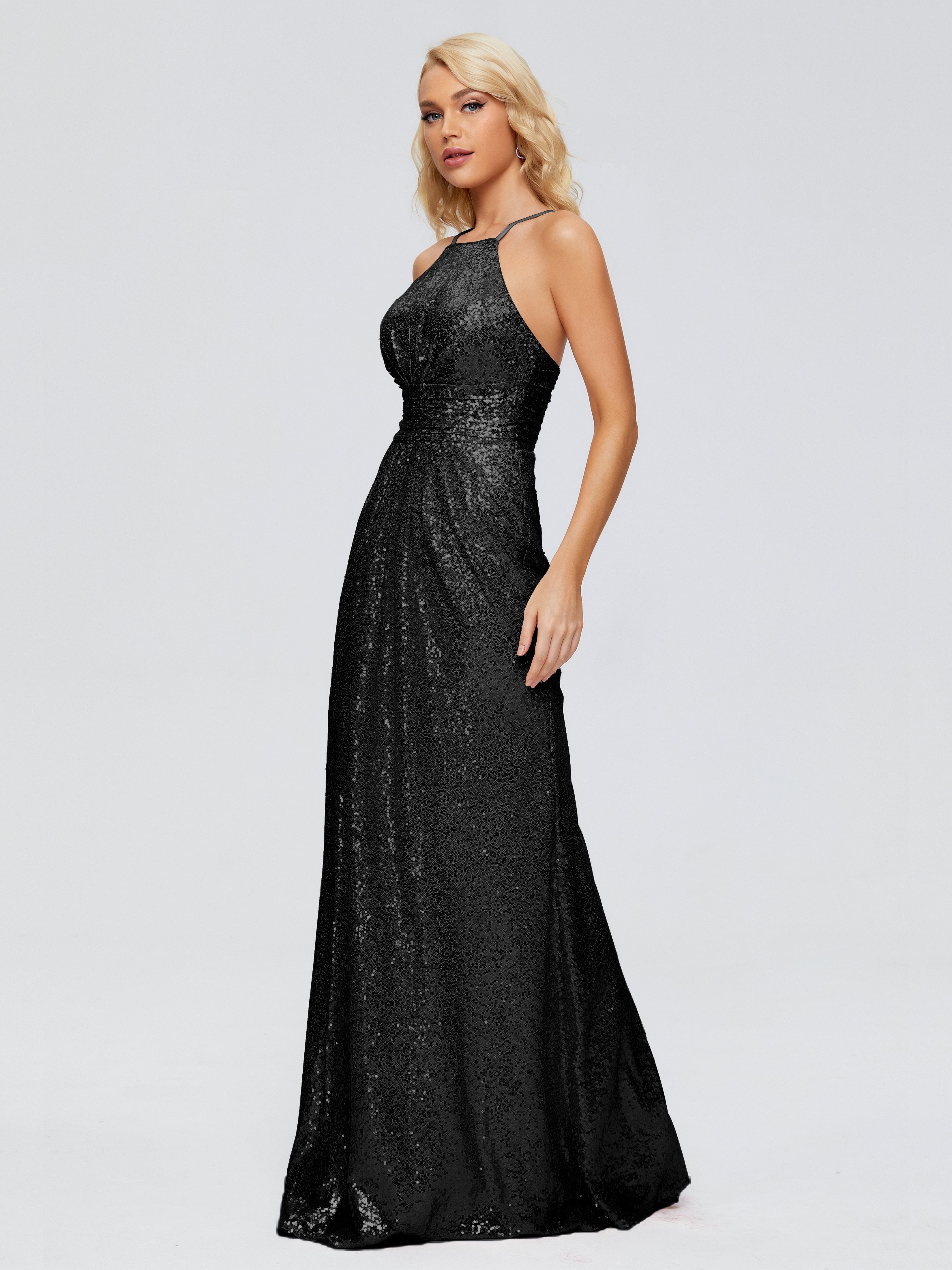 Black Formal Dresses Sequin Black Bridesmaid Dress Black Sequin Keyhole Ankle Length Bridesmaid Dress Xdressy Black Formal Dresses Sequin Black Bridesmaid Dress Black Sequin Keyhole Ankle Length Bridesmaid Dress Xdressy