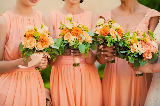 Papaya Color Bridesmaid Dress: the Best Match for 2022 Summer Wedding