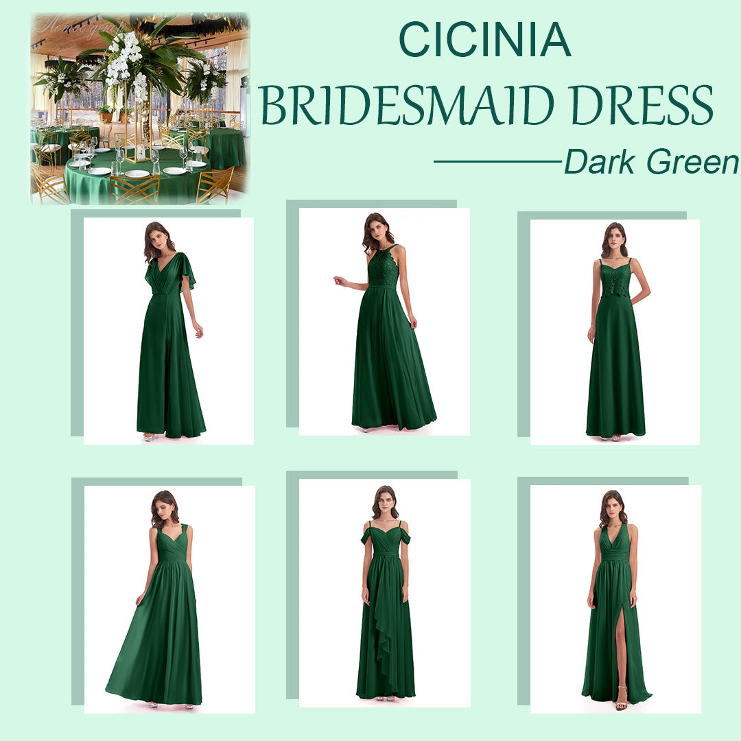 200+ Dark Green Bridesmaid Dresses Under $100 | Cicinia