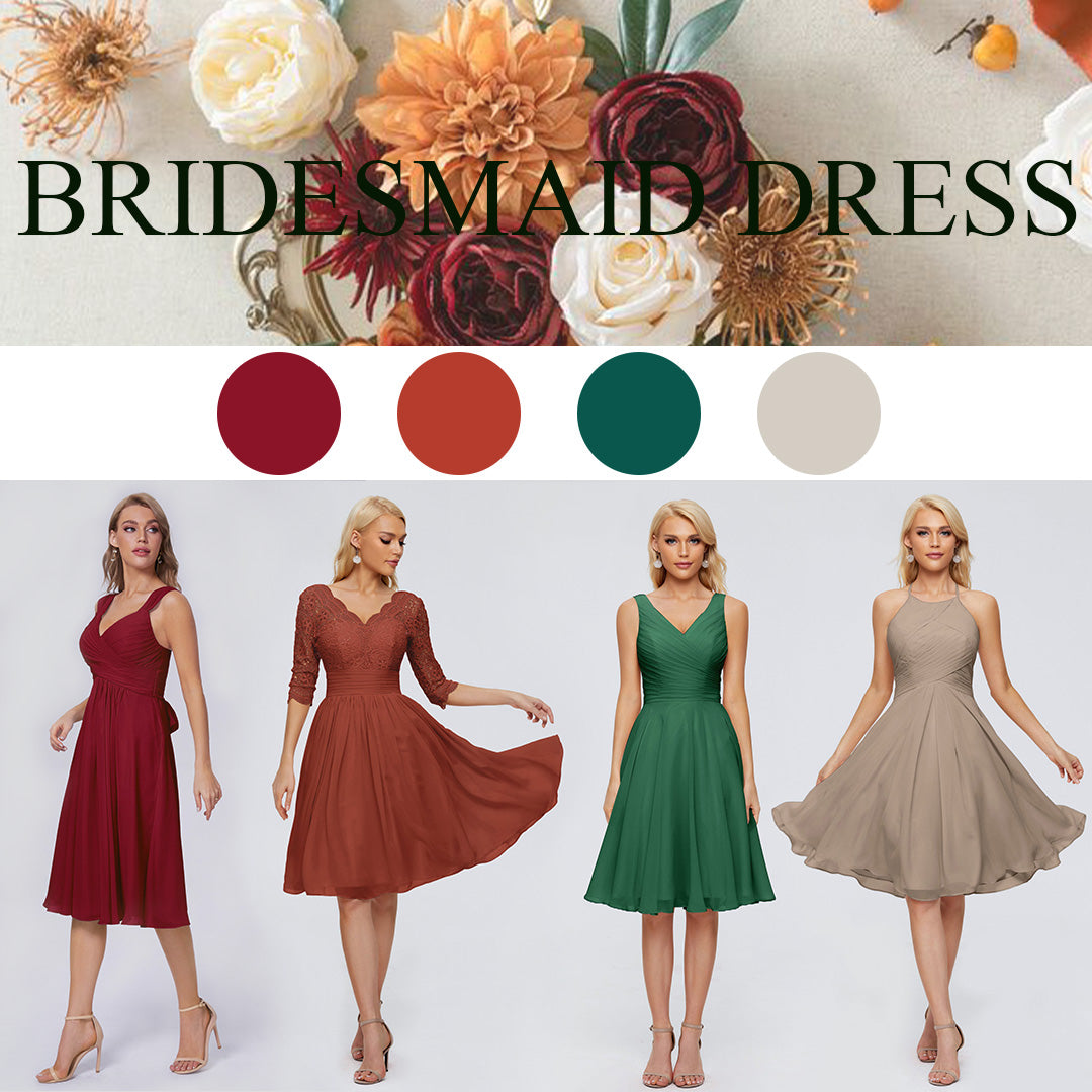 Under $100 Stunning Knee-length Bridesmaid Dresses | Cicinia Under $100 Stunning Knee-length Bridesmaid Dresses | Cicinia