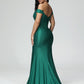 Sleeveless Off The Shoulder Strapless Prom Dress With Slit