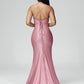 Spaghetti Straps Sleeveless Sweep Train Prom Dress