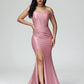 Off The Shoulder Strapless Mermaid Prom Dress With Slit