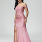 Off The Shoulder Strapless Mermaid Prom Dress With Slit
