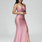 Spaghetti Straps Sleeveless Lace Up Prom Dress