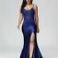 Spaghetti Straps Mermaid Prom Dress With Slit