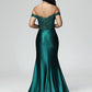 Off The Shoulder Sleeveless Prom Dress With Slit