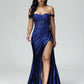 Off The Shoulder Mermaid Prom Dress With Slit