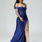 Off The Shoulder Mermaid Prom Dress With Slit