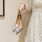 Rhinestone High Heels Women's Wedding Shoes
