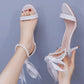 Elegant Open Toe Ankle-Strap Stiletto Sandals