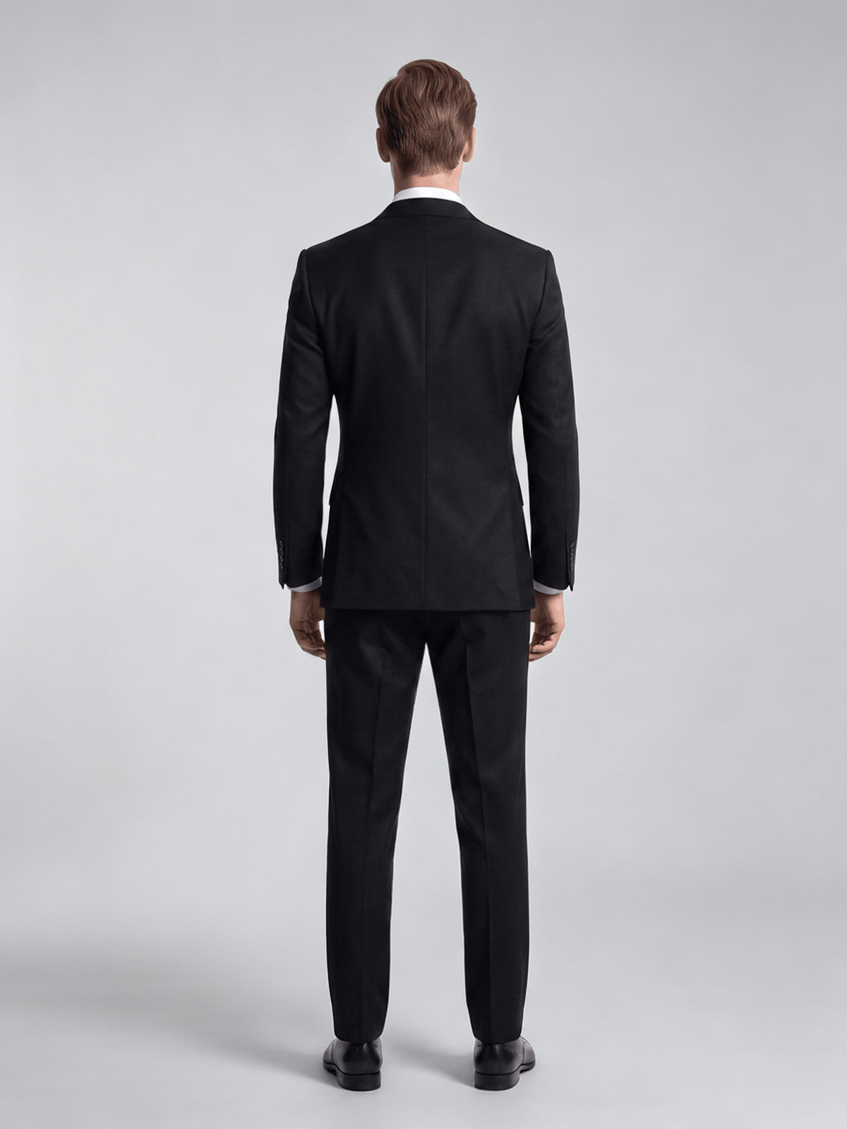 Cicinia Men's Suits Black 3 Pieces Notch Lapel Suit Slim Fit Business Wedding Formal Outfit