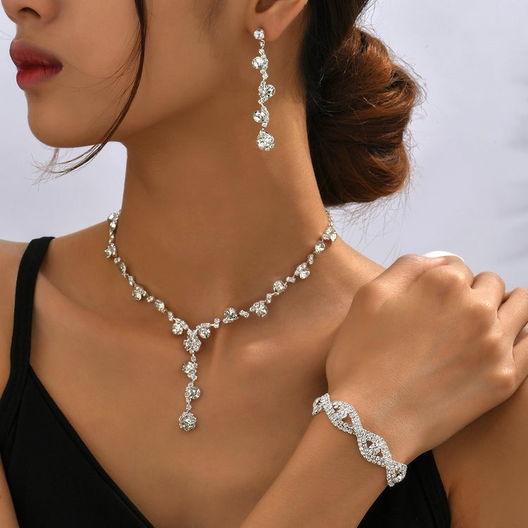 3 Pieces (necklace+earrings+bracelet)