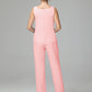 3 Pieces Chiffon Long Sleeves Mother Of The Bride Dress Pants Suits