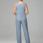 3 Pieces Chiffon Long Sleeves Mother Of The Bride Dress Pants Suits