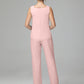 3 Pieces Chiffon Long Sleeves Mother Of The Bride Dress Pants Suits