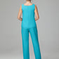 3 Pieces Chiffon Long Sleeves Mother Of The Bride Dress Pants Suits