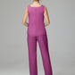 3 Pieces Chiffon Long Sleeves Mother Of The Bride Dress Pants Suits