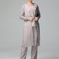 3 Pieces Chiffon Long Sleeves Mother Of The Bride Dress Pants Suits