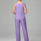 3 Pieces Chiffon Long Sleeves Mother Of The Bride Dress Pants Suits