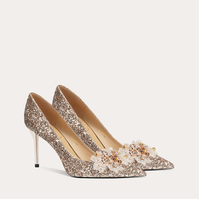 Diamond Point Toe High Heels Party Shoes