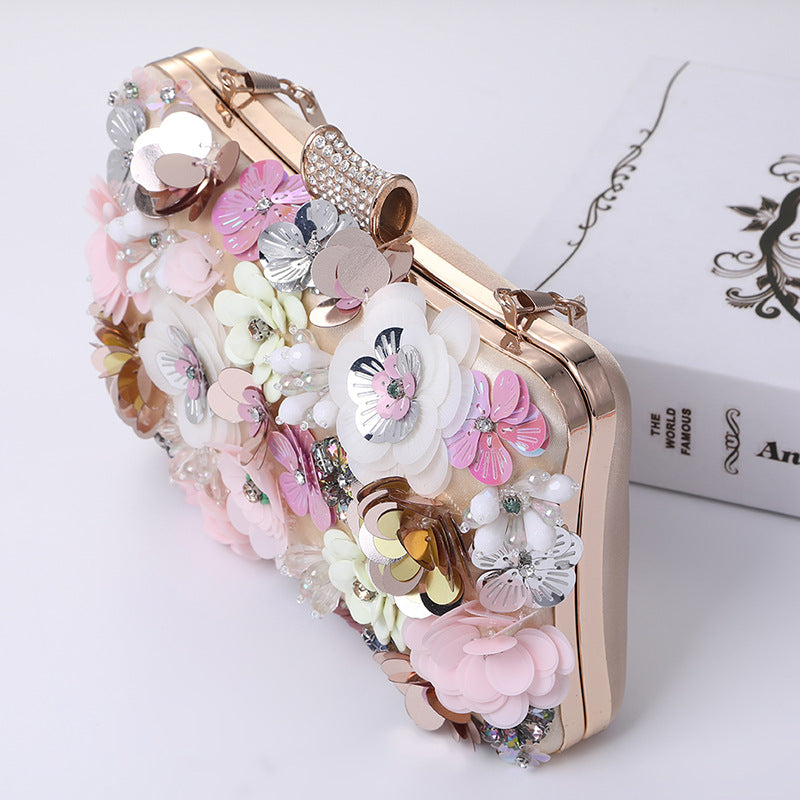 Floral Sequins Evening Bag