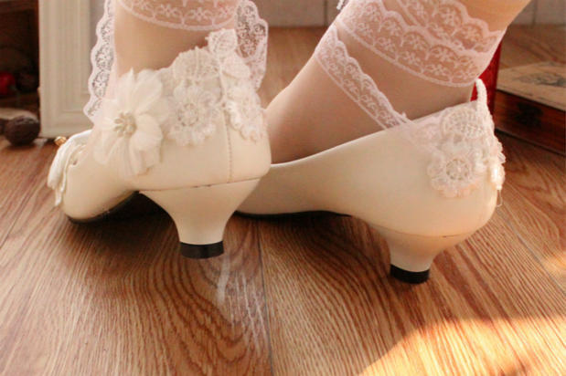 Bow Ribbon Women's Wedding Shoes