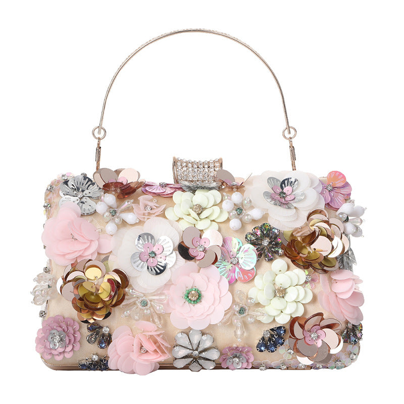 Floral Sequins Evening Bag