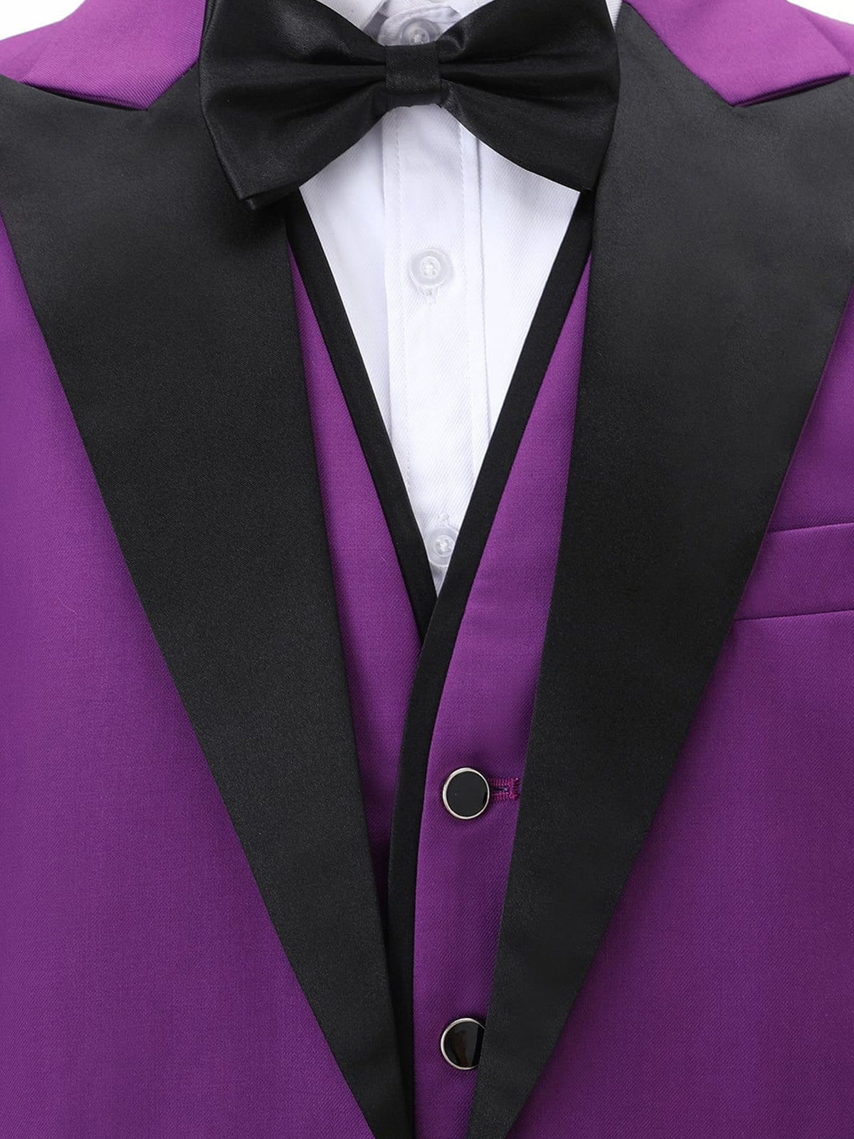Cicinia Purple Men's Suits Slim Fit 3 Pieces Tuxedo Suit For Wedding Formal Event