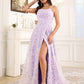 Spaghetti Straps Lace Backless Long Prom Dress