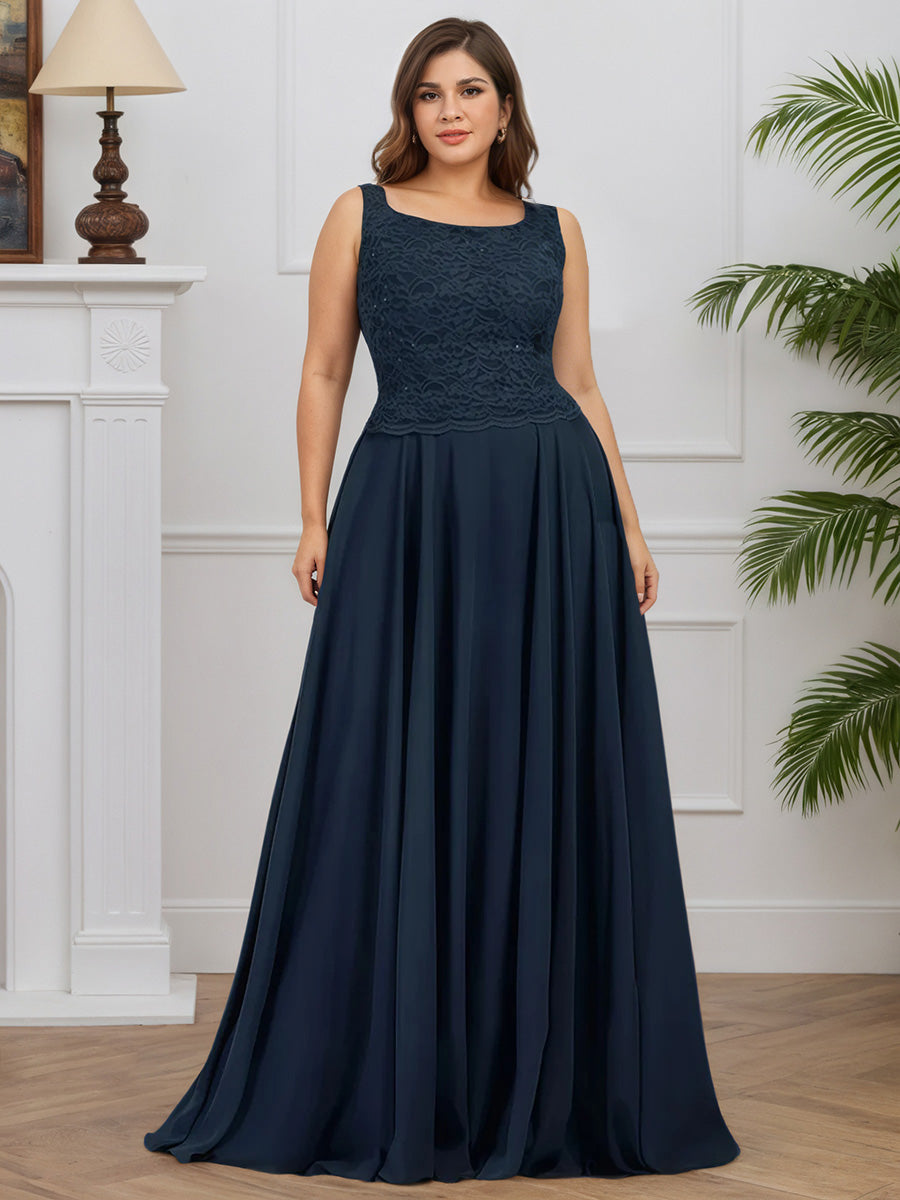 Cicinia Dark Navy Mother Of The Bride Dress With Jacket Long Chiffon L