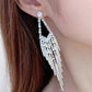 Diamond Long Tassel Earrings