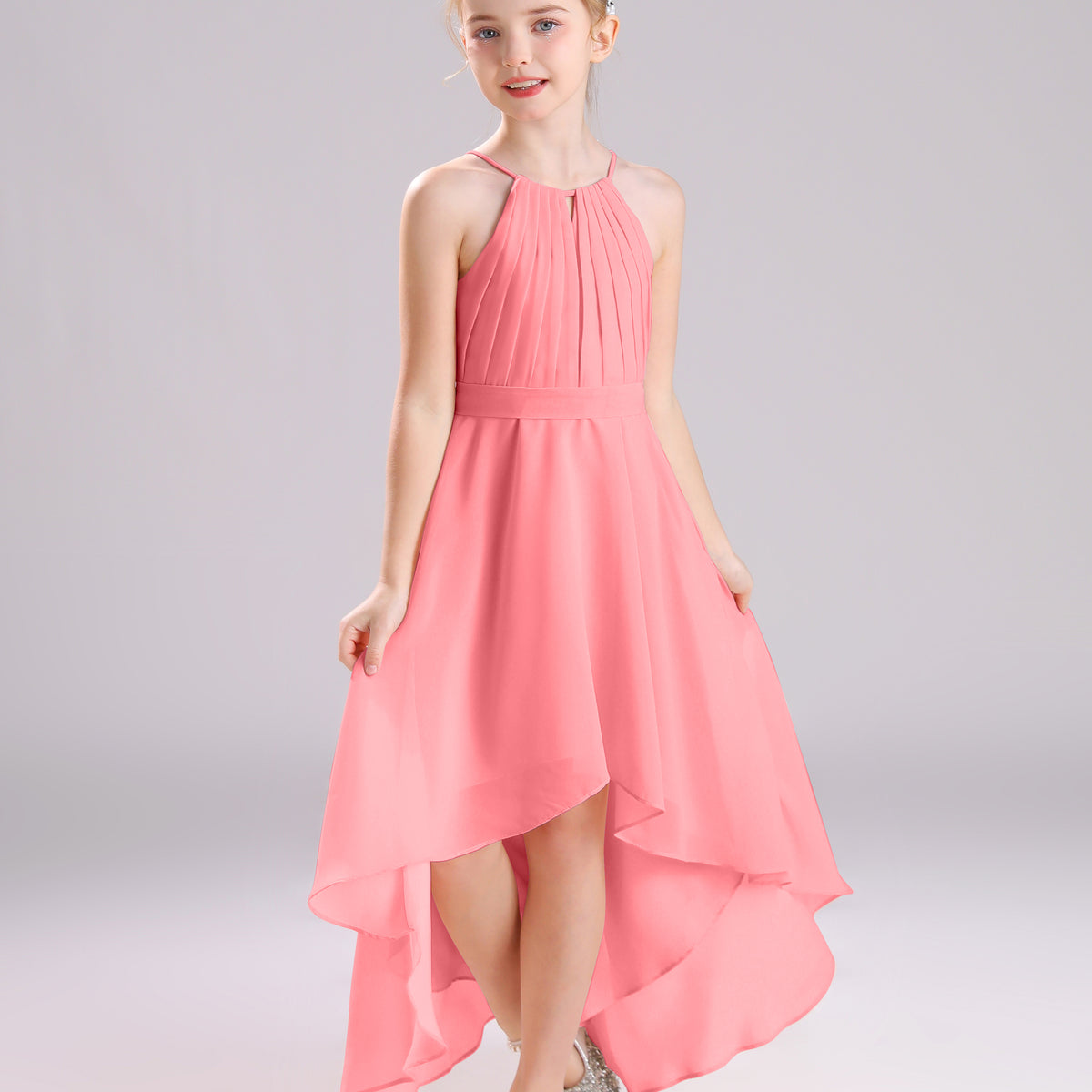 junior high formal dresses Jovani Kids K66708 Tulle Ruffle Low Girls Dress Party Gown Short Long High Jovani K66708 Dry clean only cute Flower Girl dress for girls K66708 Sizes Long Jr High Formal Dresses