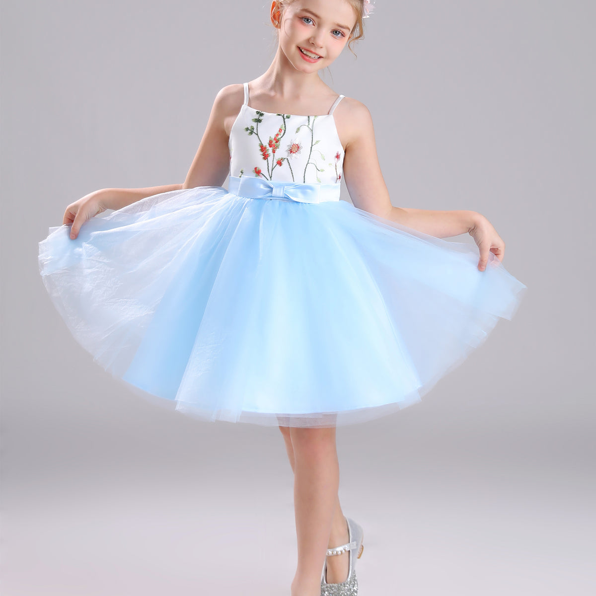 blue and white dot dress Hazel Blues® main image 1