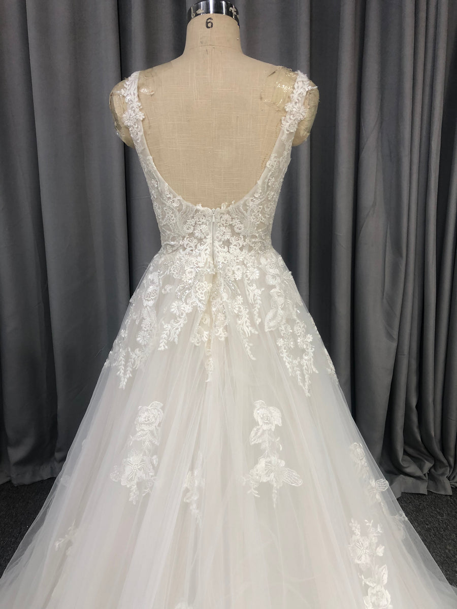 A-Line Bowknot Scoop Beaded Dress With Pockets Orchid